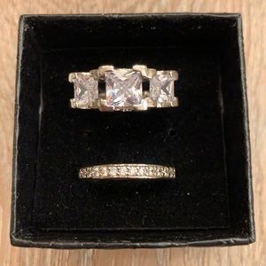 S925 Sterling Silver Ring Set